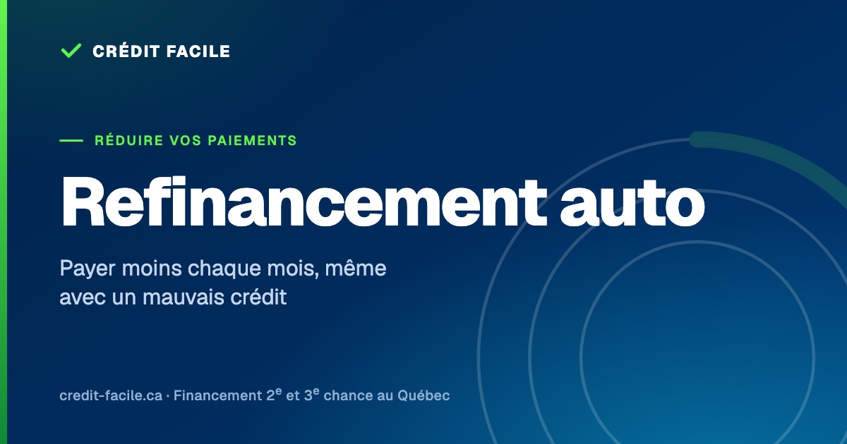 Refinancement auto pour réduire vos paiements